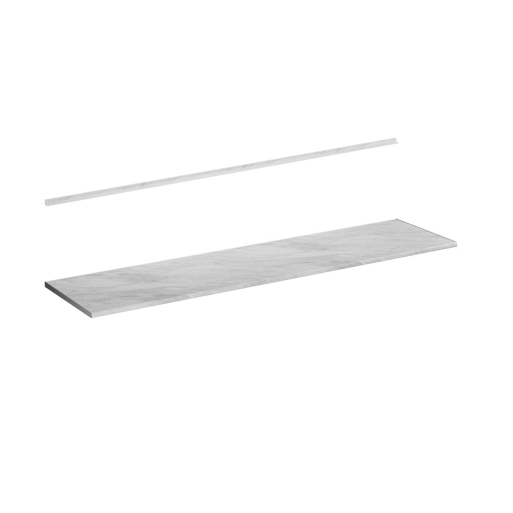 Vicco Küchenarbeitsplatte R-Line Marmor Weiß 240 cm