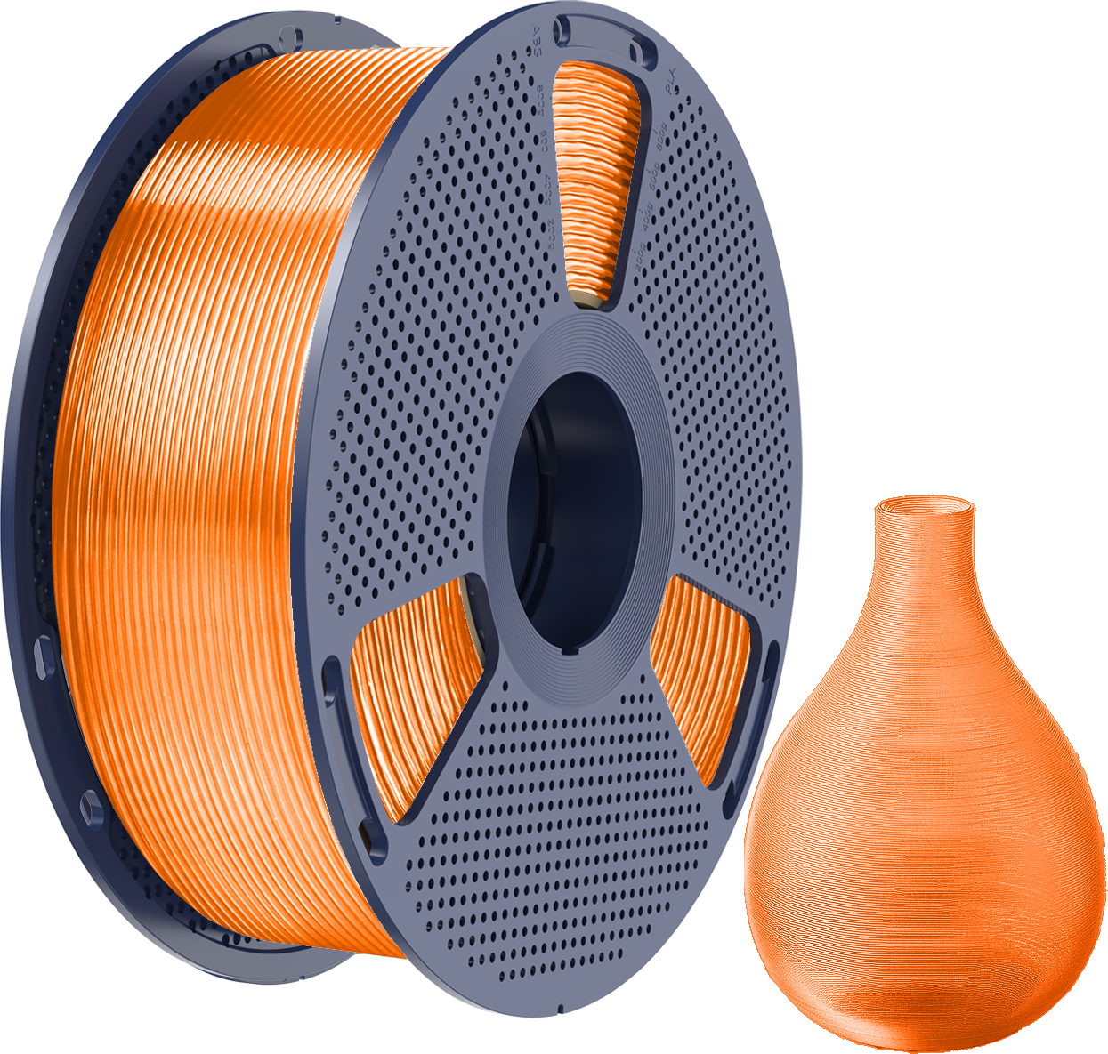 SUNLU  PETG Transparent Orange, 1,75 mm / 1000 g    Zähes, leicht zu druckendes PETG Filament