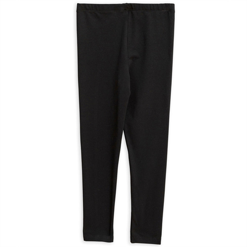 Black Basic Leggings - Mini Rodini → Luksusbaby.dk