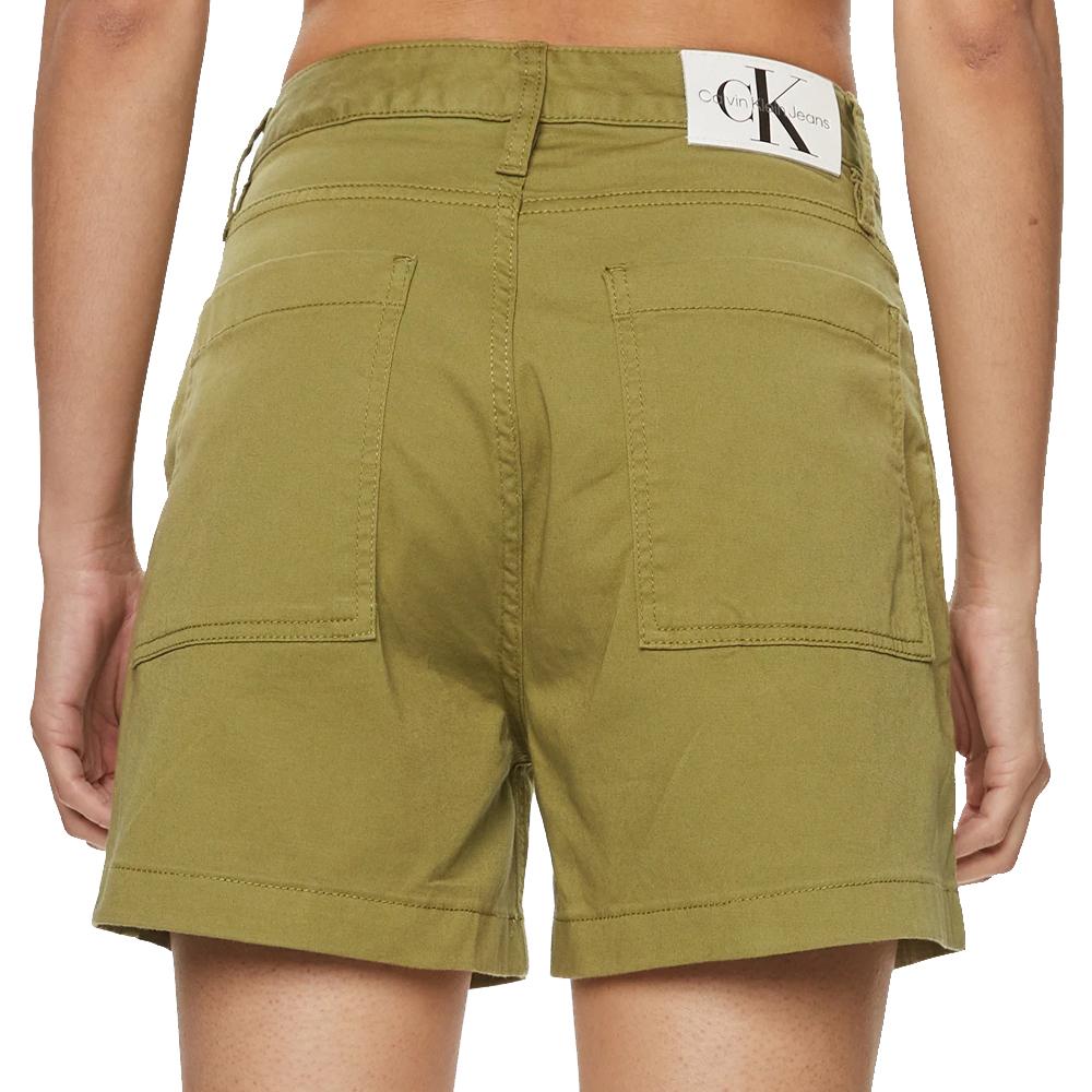 Calvin Klein Jeans Short Vert Femme Calvin Klein Jeans Woven Label J20J223135