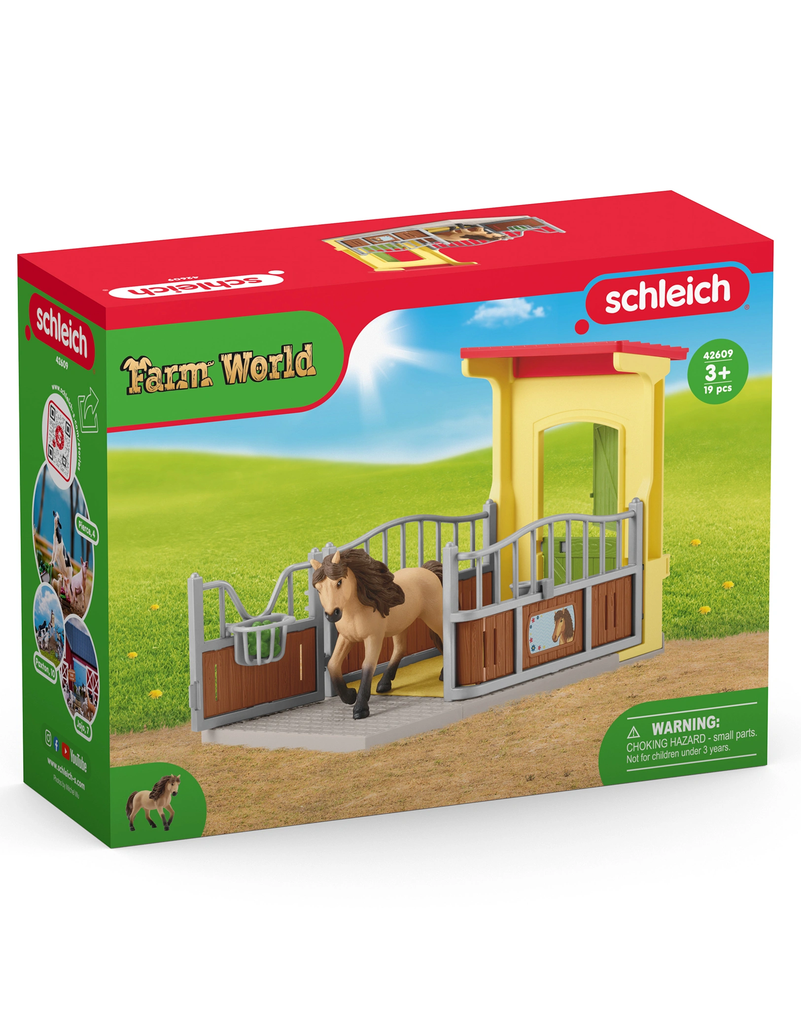 schleich® 42609 Farm World - Ponybox mit Islandpferd