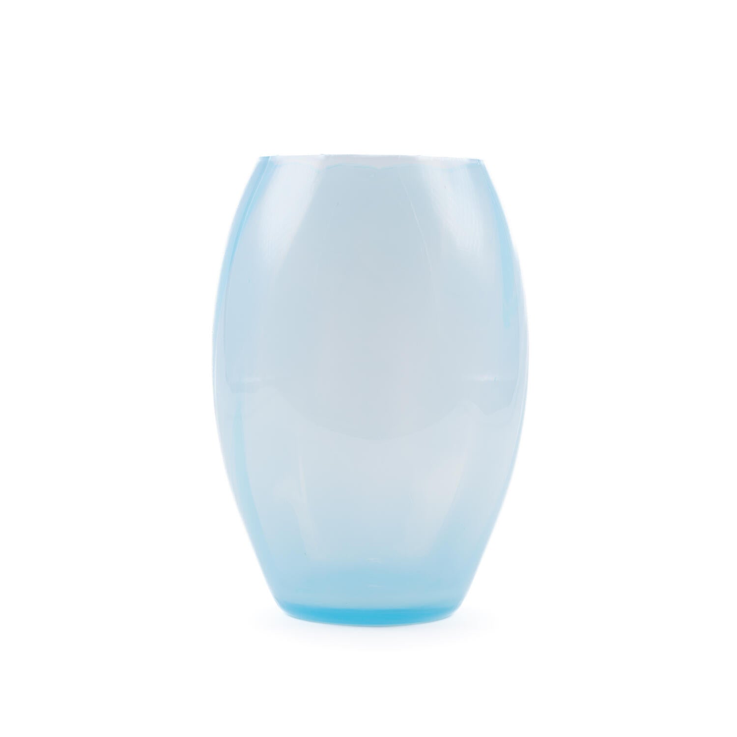 Anna Von Lipa  Opaline Elipse vase, Pastel Blue - H23 cm.
