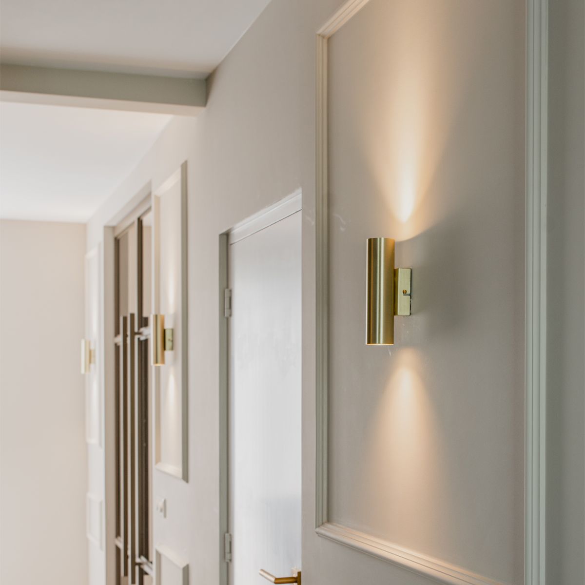 Moderne wandlamp messing 2-lichts - Jeana