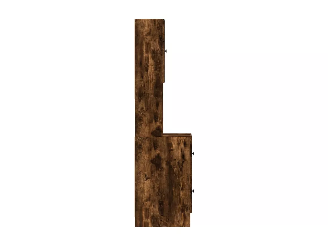 Armoire de cuisine chêne fumé 35x50x180 cm bois d'ingénierie