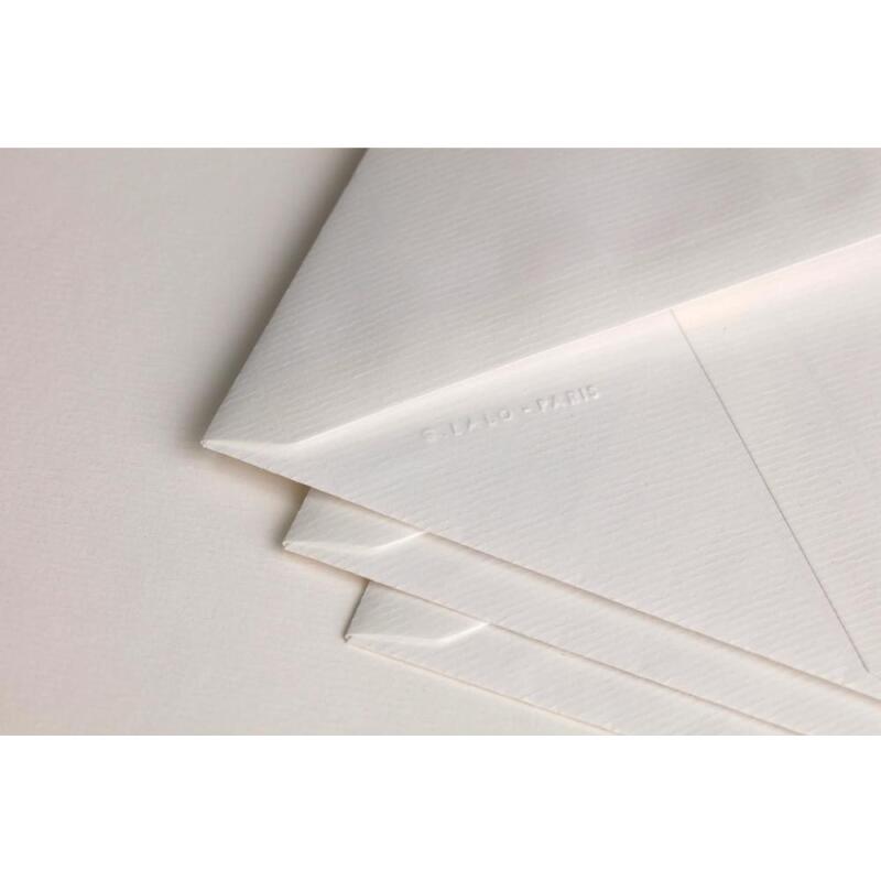 25 enveloppes C6 (114x162mm) Vergé doublées adhésives