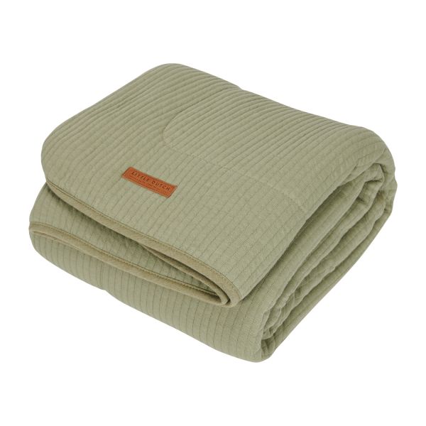Little Dutch Pure & Soft Ledikantdeken Pure Olive