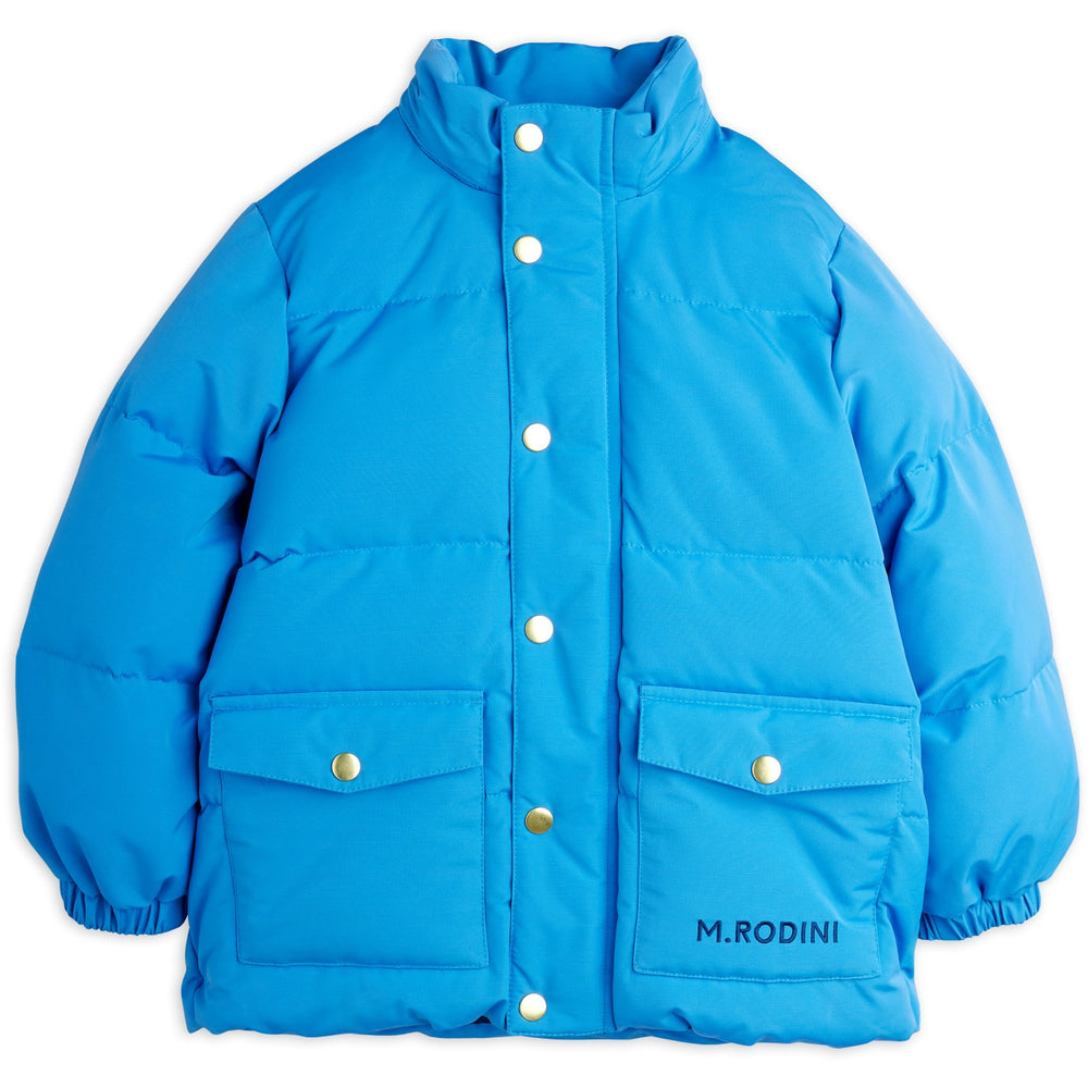 Køb Mini Rodini Blue Solid Heavy Puffer