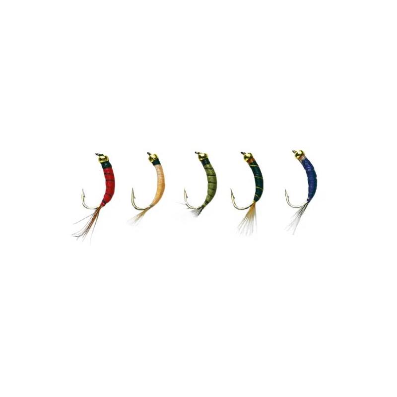 Kit De 5 Mouches Stucki Fishing Nymphe Goldheadtail
