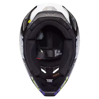 Casque cross Fox V1 MORPHIC 2024 - Noir / Blanc