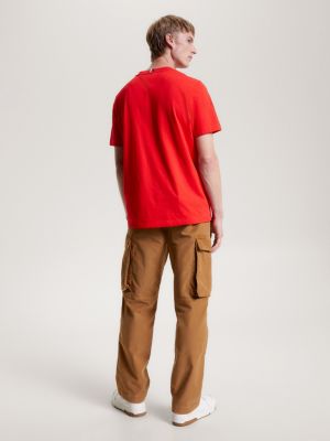 Camiseta com bordado de monograma TH