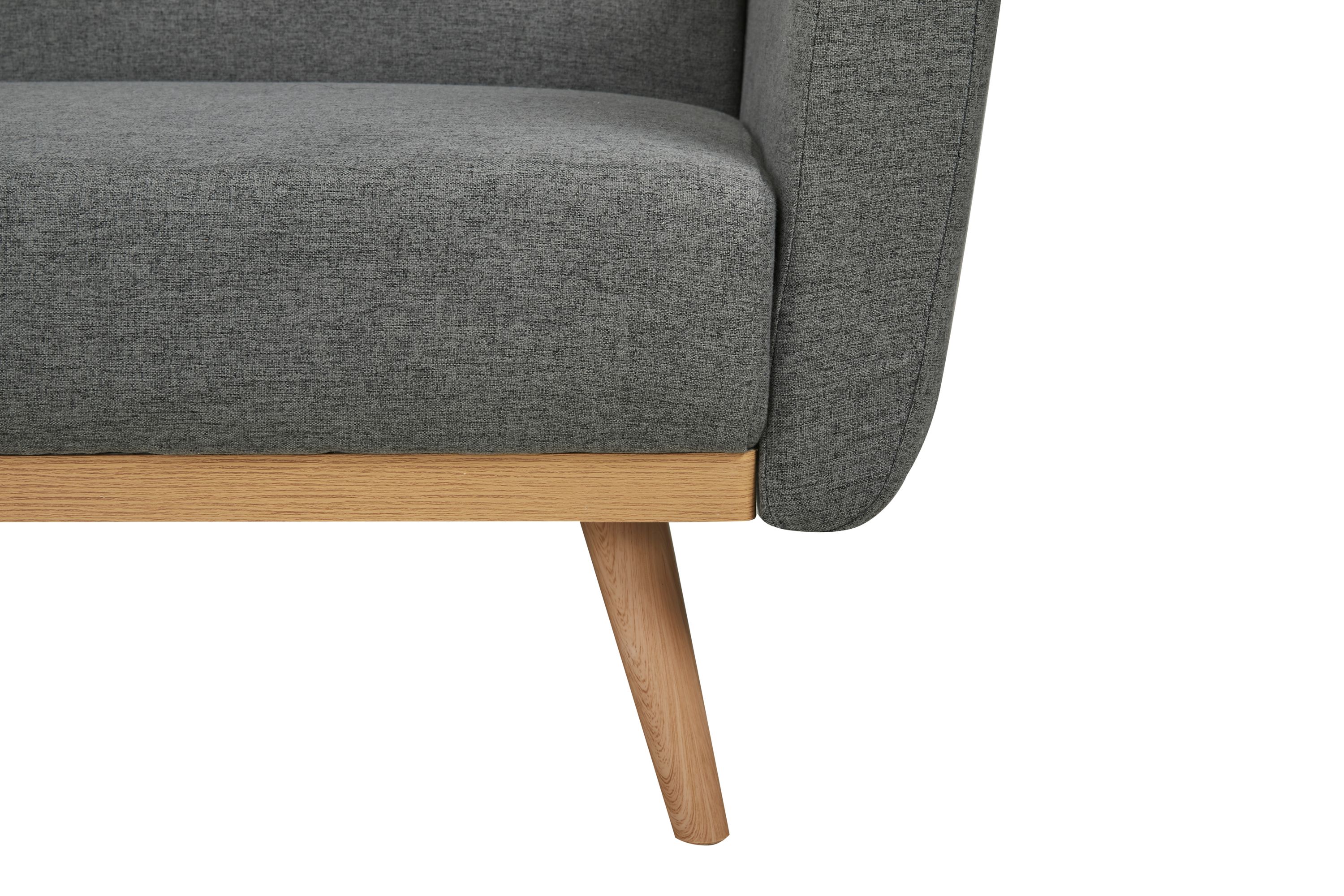 Schlafsofa grau Schlafcouch Sofa Couch Schlaffunktion Gästebett Gästesofa