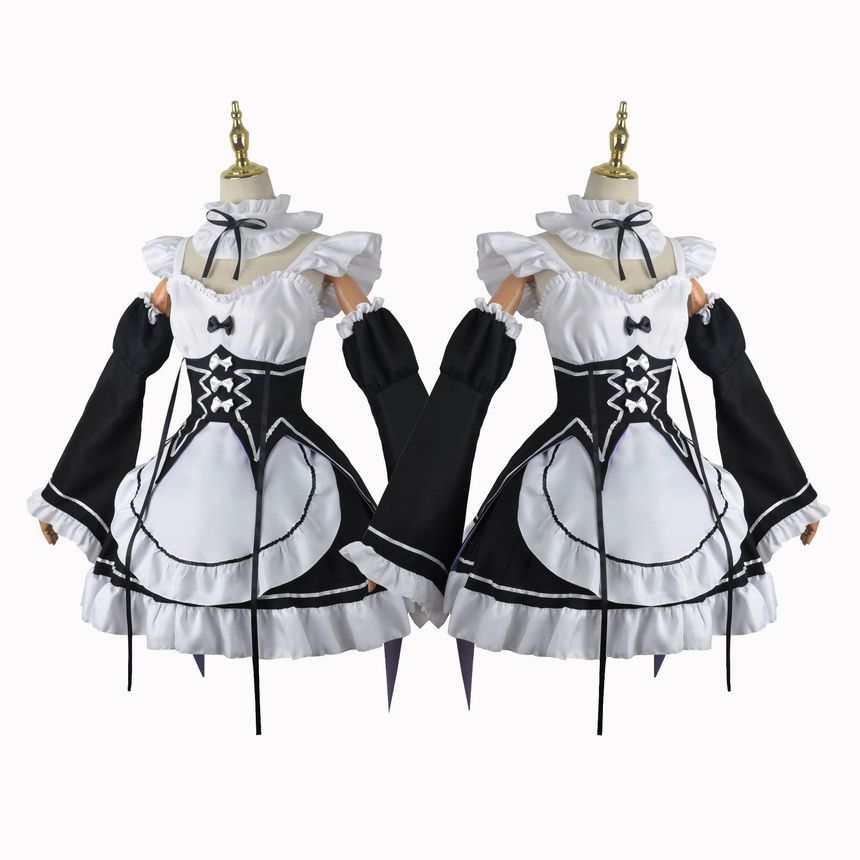 Custaplayu - Re: Zero Rem / Ram Cosplaykostuum