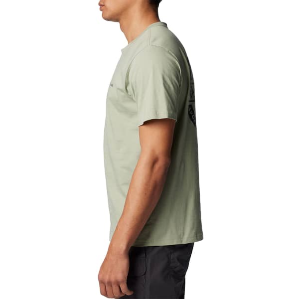 T-shirt COLUMBIA RAPID RIDGE BACK GRAPHIC TEE II SAFARI/BUTTON BADGE