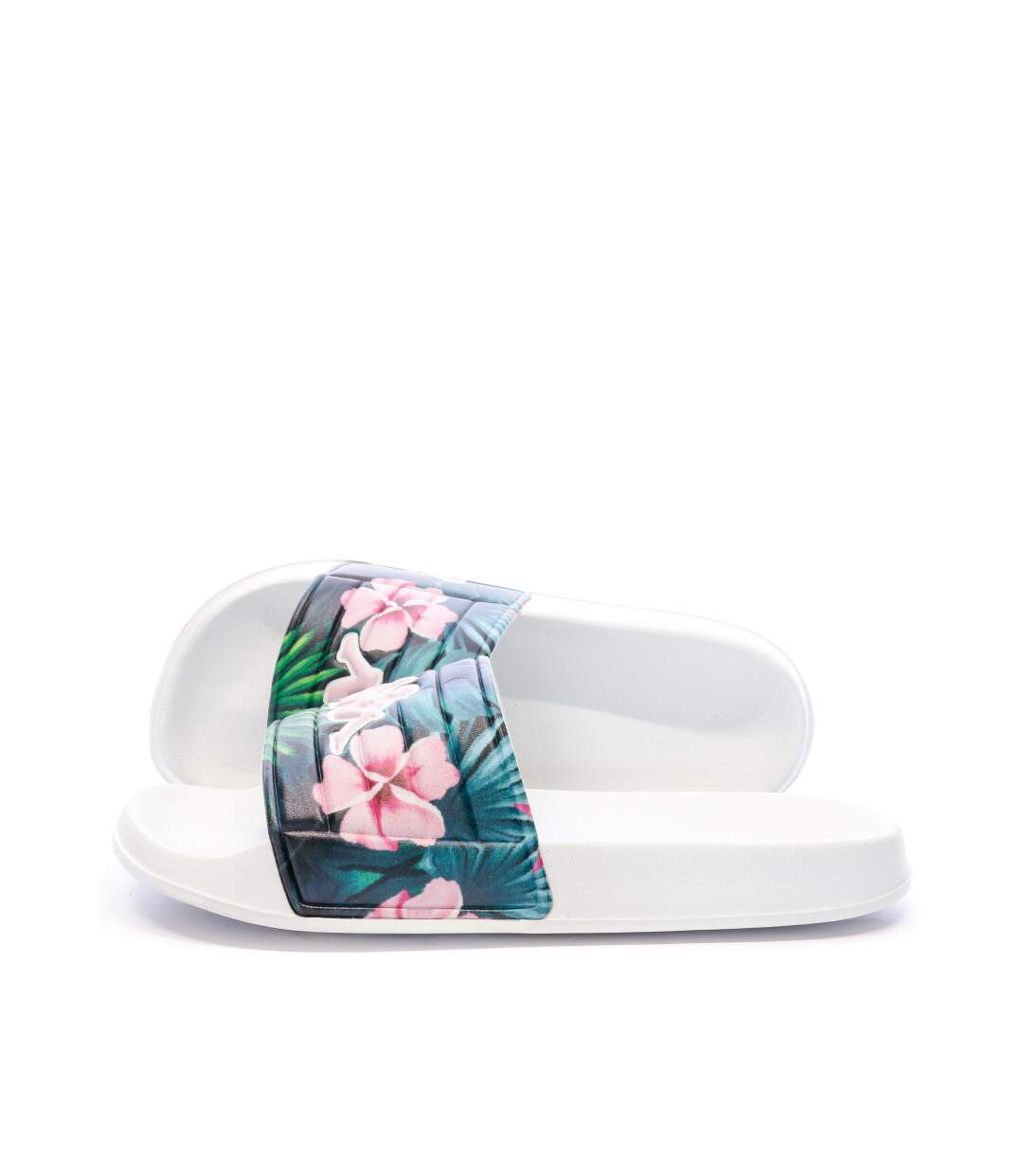 Claquettes Verte/Blanche Fleuri Femme Kappa Matese