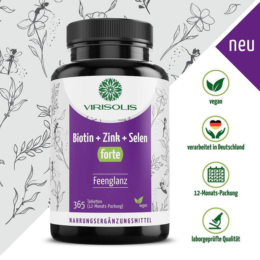 VIRISOLIS Biotin + Zink + Selen