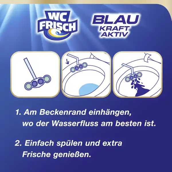 Blau Kraft-Aktiv Duftspüler Ozeanfrische