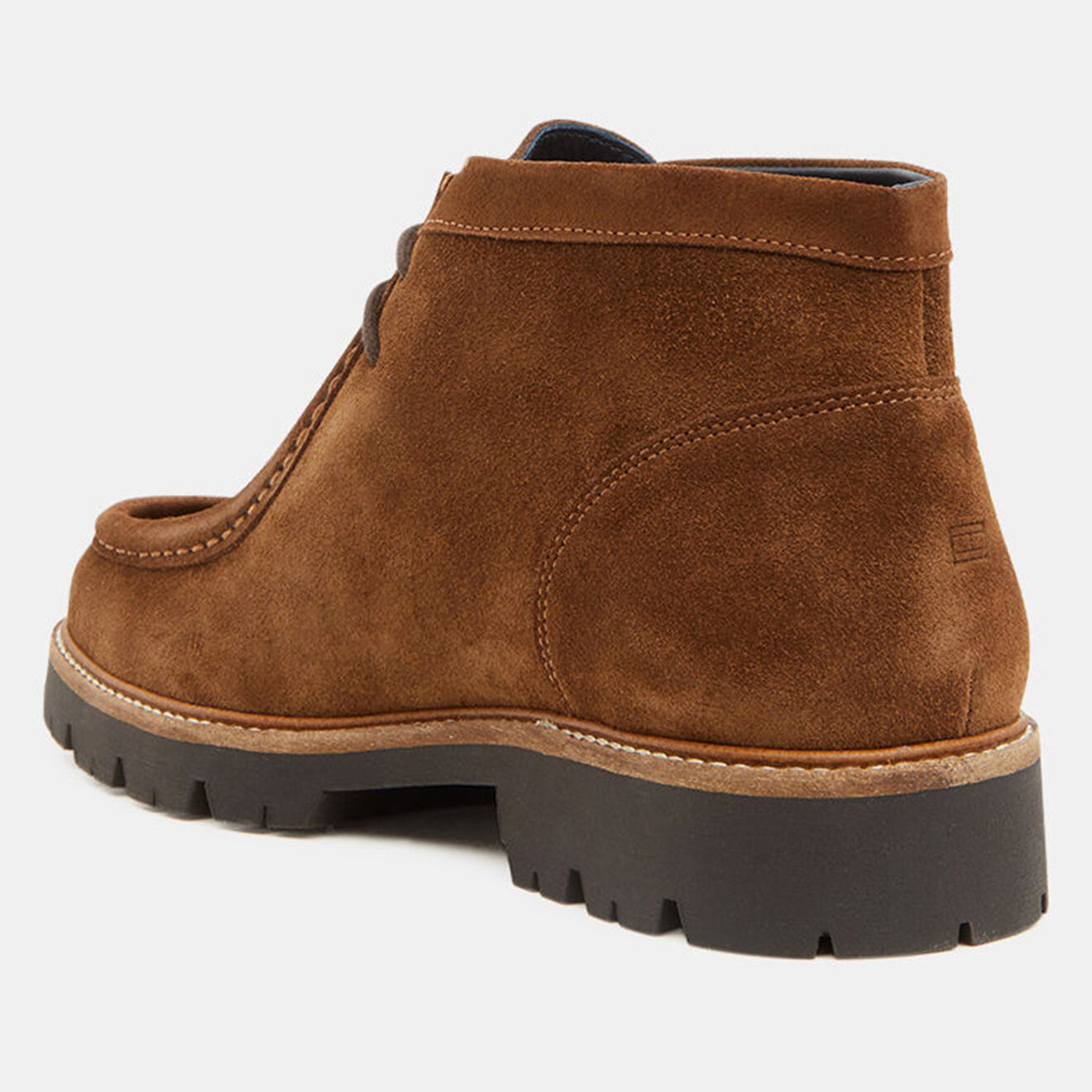 Tommy Hilfiger Chukka boots en Velours de Cuir marron