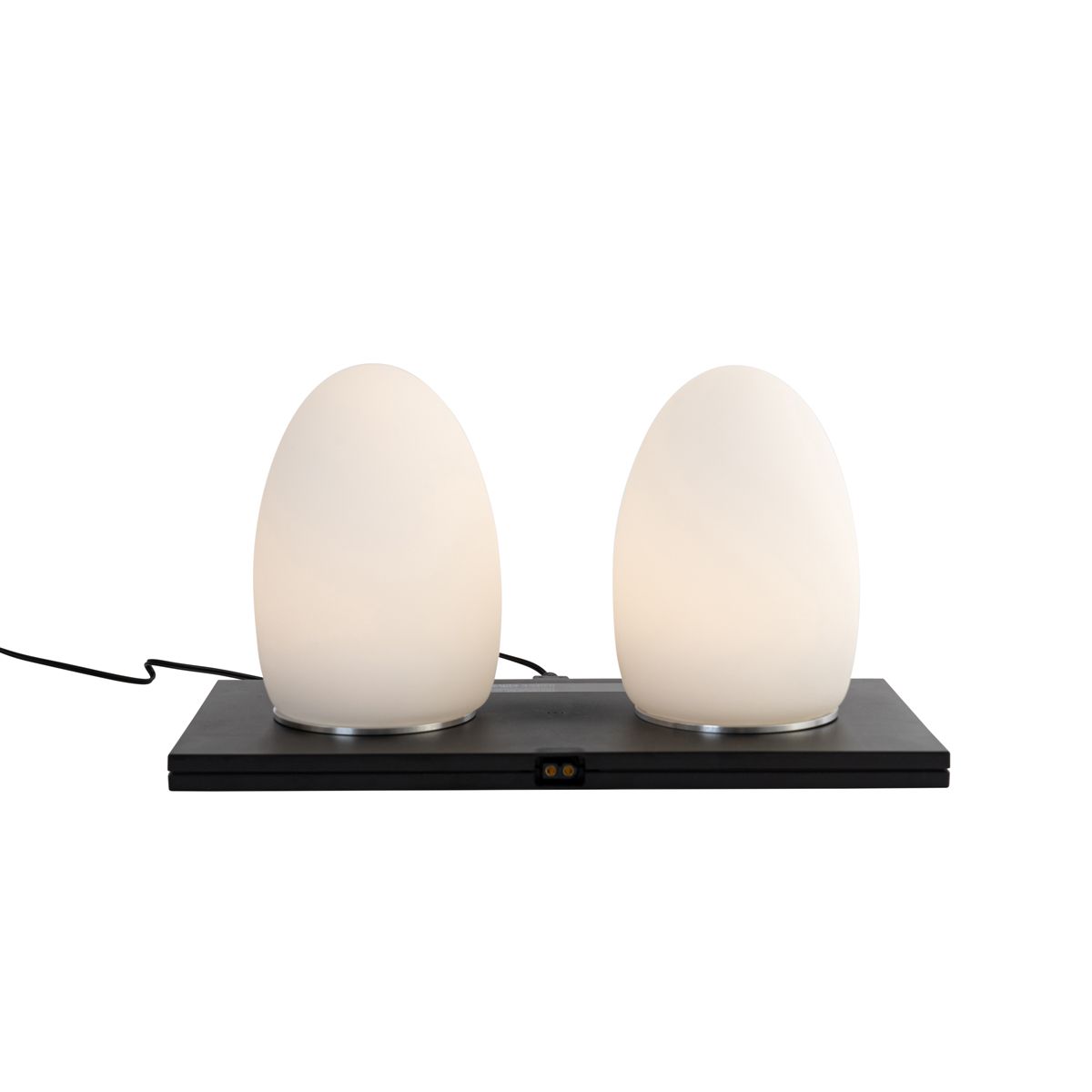Set van 2 tafellampen wit RGBW oplaadbaar - Eggo