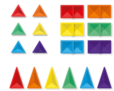 Connetix Magnetiske Byggeklosser Rainbow Mini Pack 24 Deler