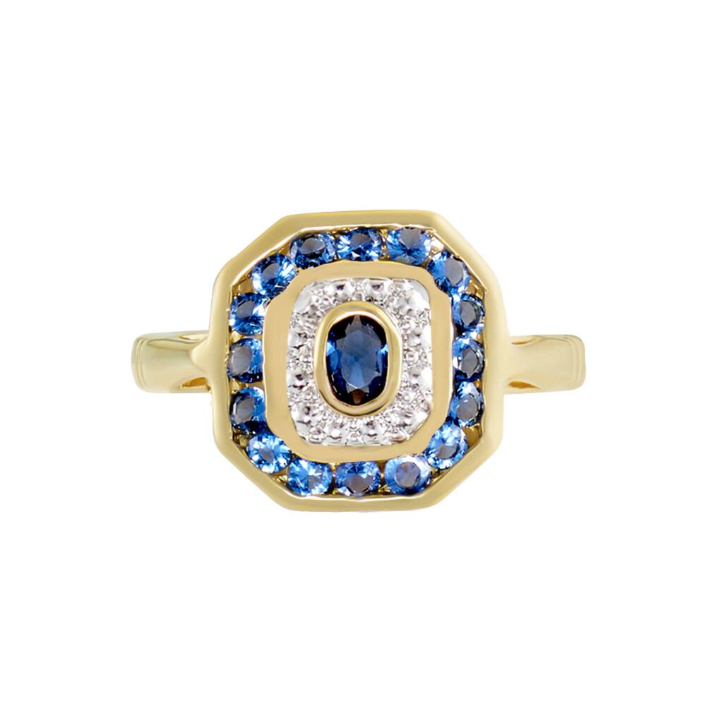 Bague Hans Plaqué Or Oxyde Pierre