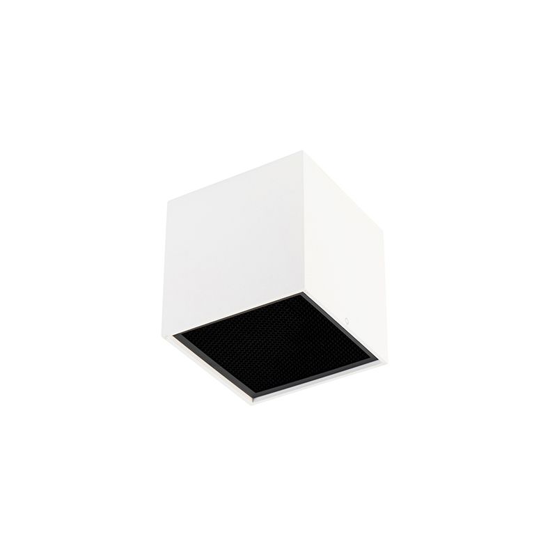 Design opbouwspot wit GU10 111mm - Box Honey