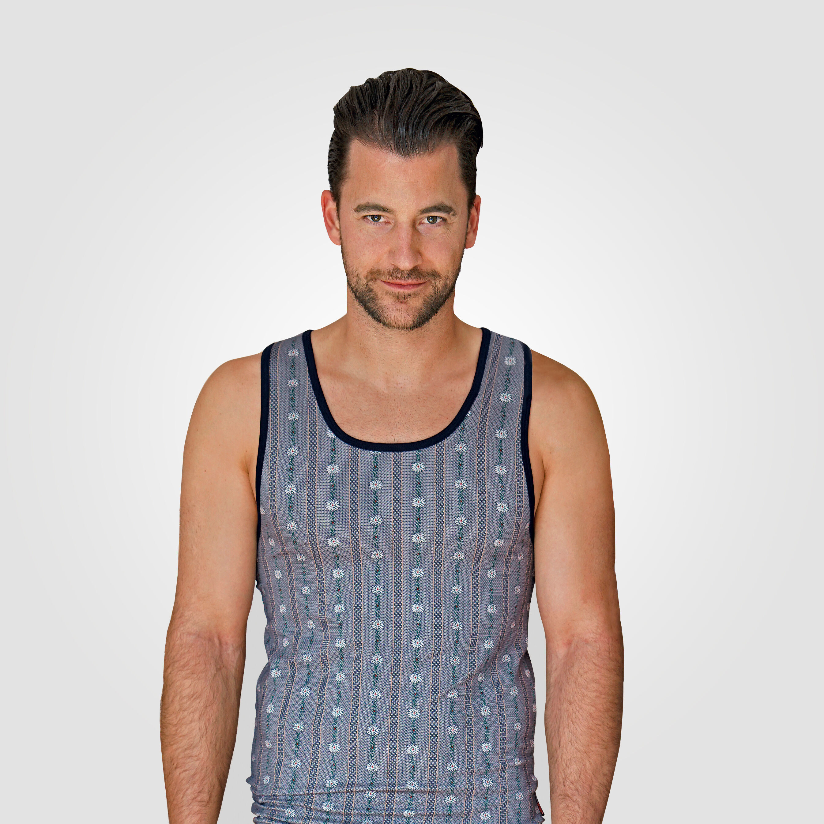 ISA Herren Edelweiss Shirt ohne Ärmel