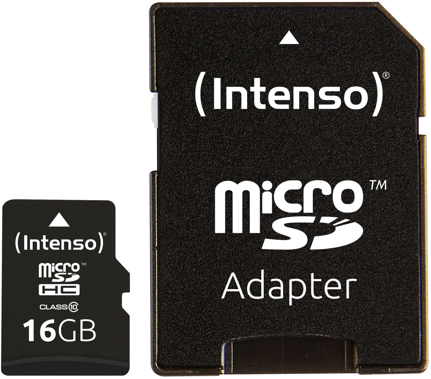Intenso 16GB MicroSDHC Speicherkarte inkl. SD-Adapter Black