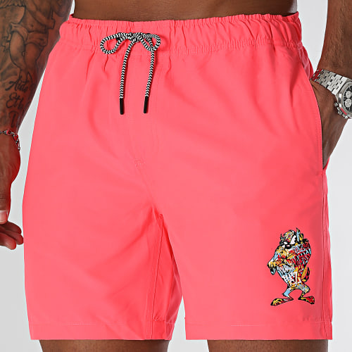 Short De Bain Taz Graff Rose Fluo