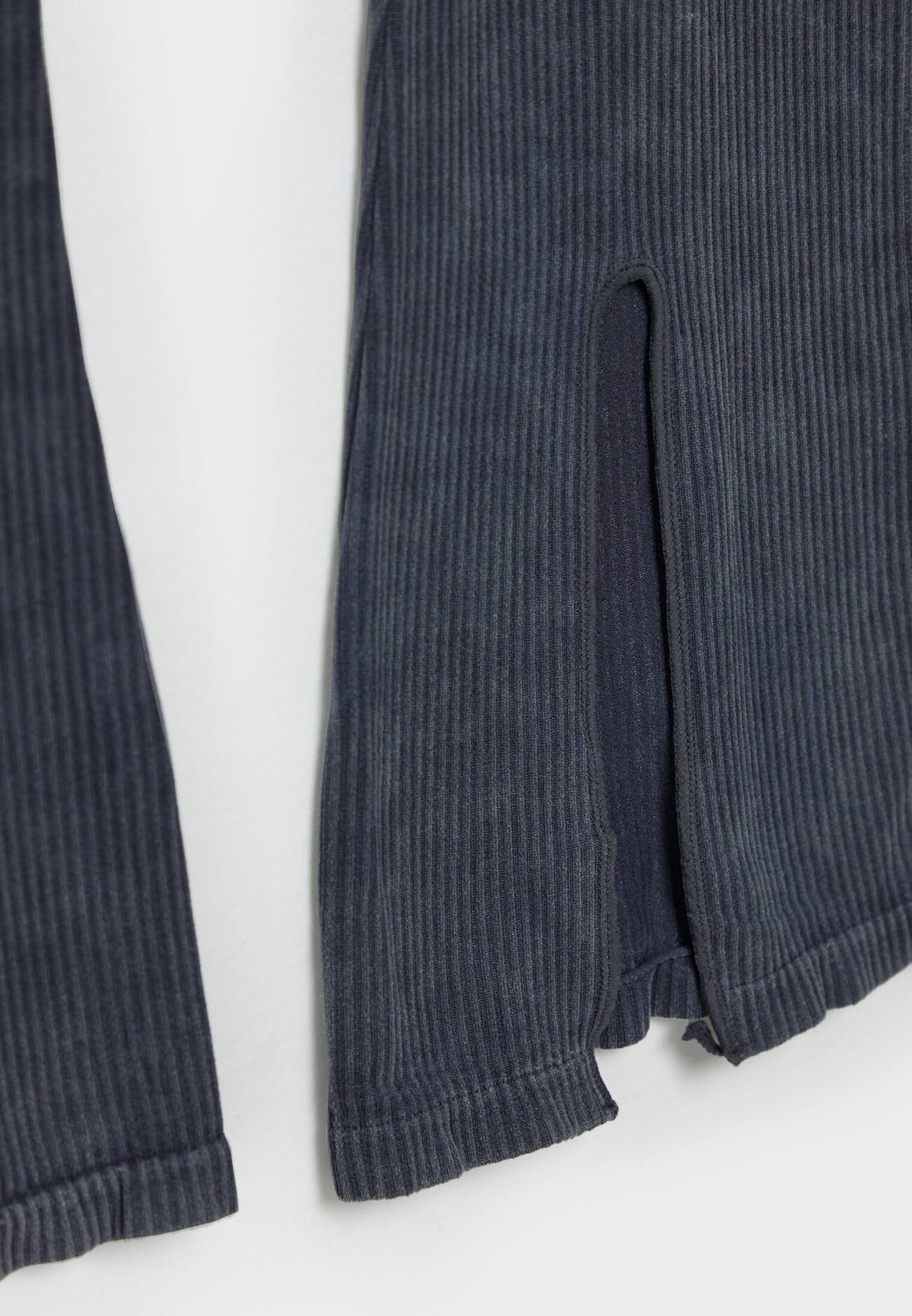 Leggings flare sem costura com fenda