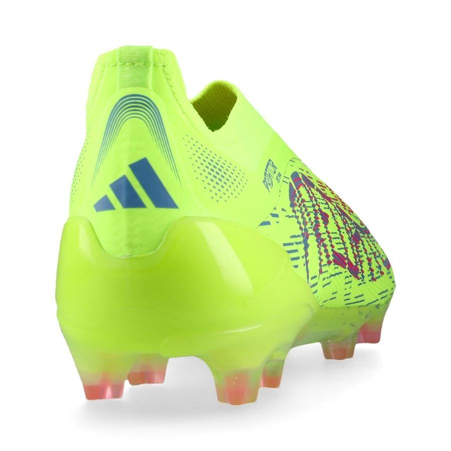 adidas Predator Elite Laceless FG Mystic Victory - Lucid Lemon/Lucid Pink/Blue Fusion