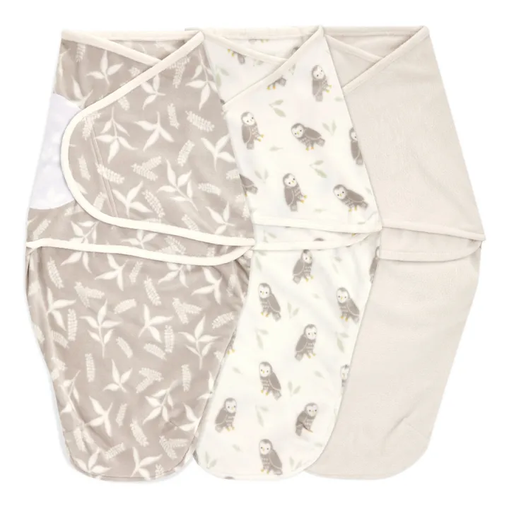 aden + anais Langes d'emmaillotage - Set de 3 | Beige