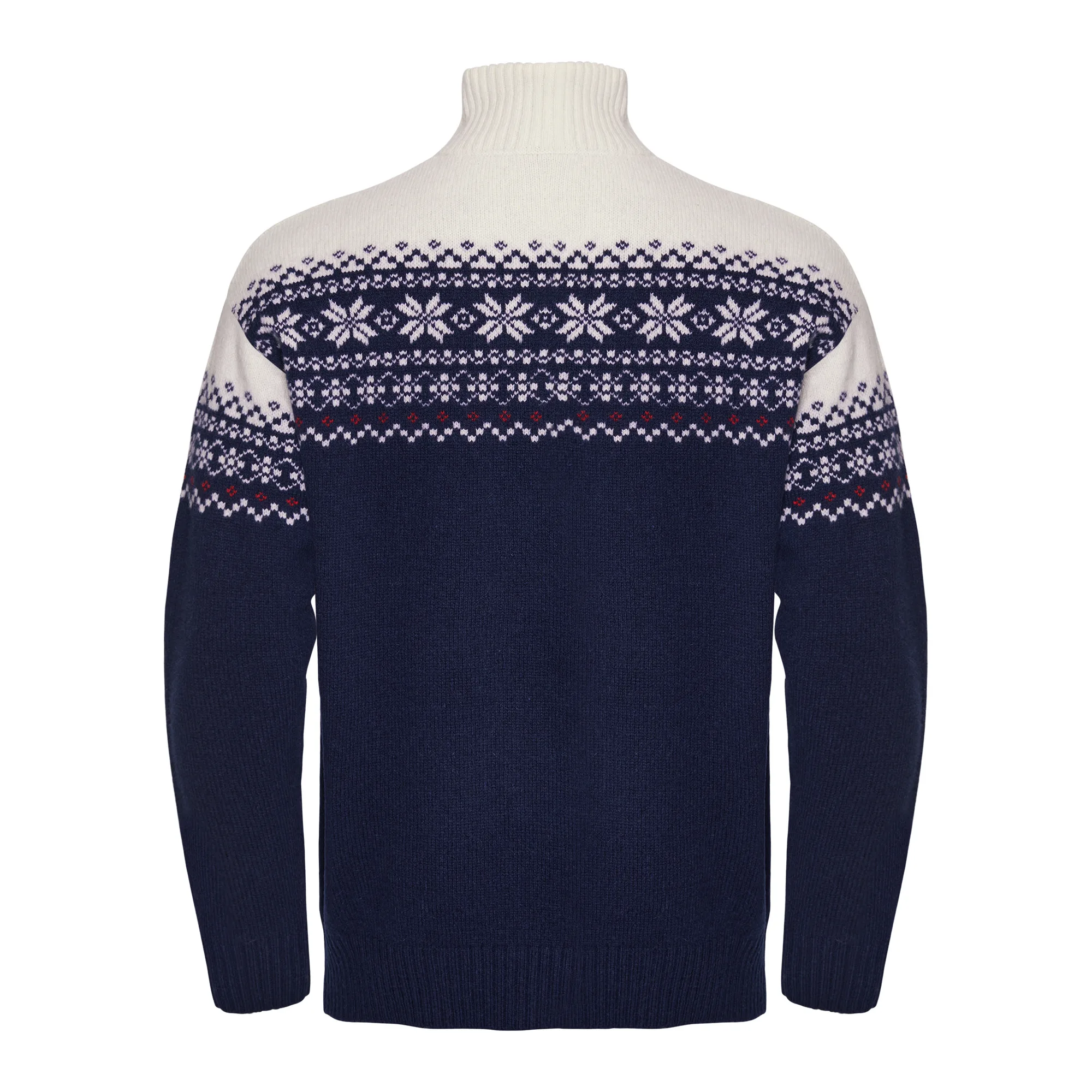 Gridarmor Snøkrystall Hz Ullgenser Men Dark Navy/White/Red