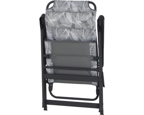 Siena Garden RPET kampeerstoel, 67,5 x 61 x 121 cm, antraciet