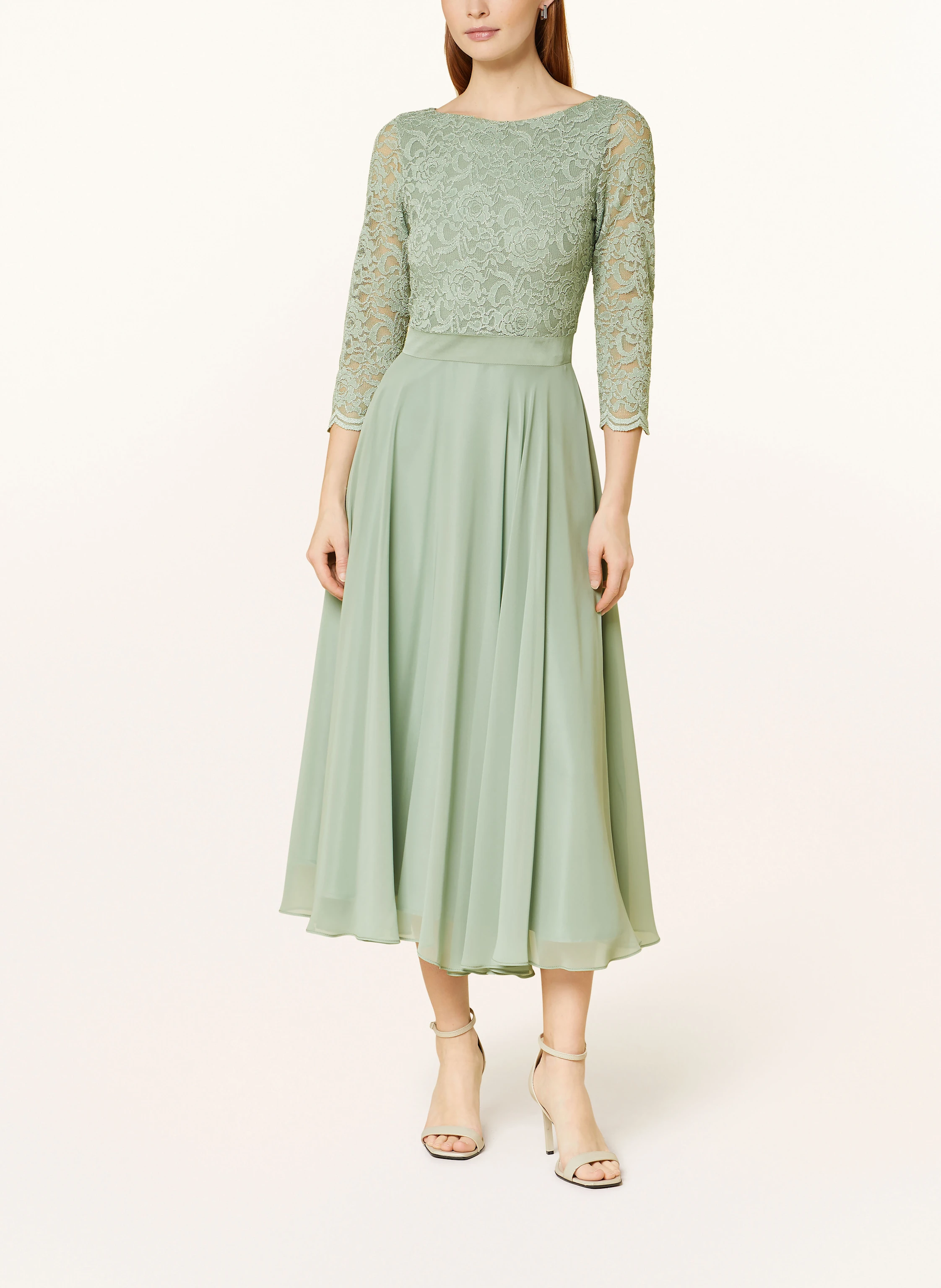 SWING Cocktailkleid mit Spitzenbesatz