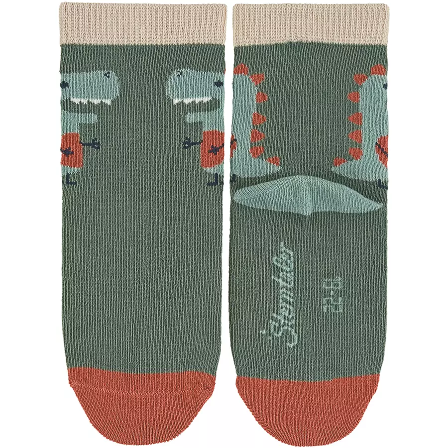 Sterntaler Söckchen 3er-Pack Dino dunkelgrün