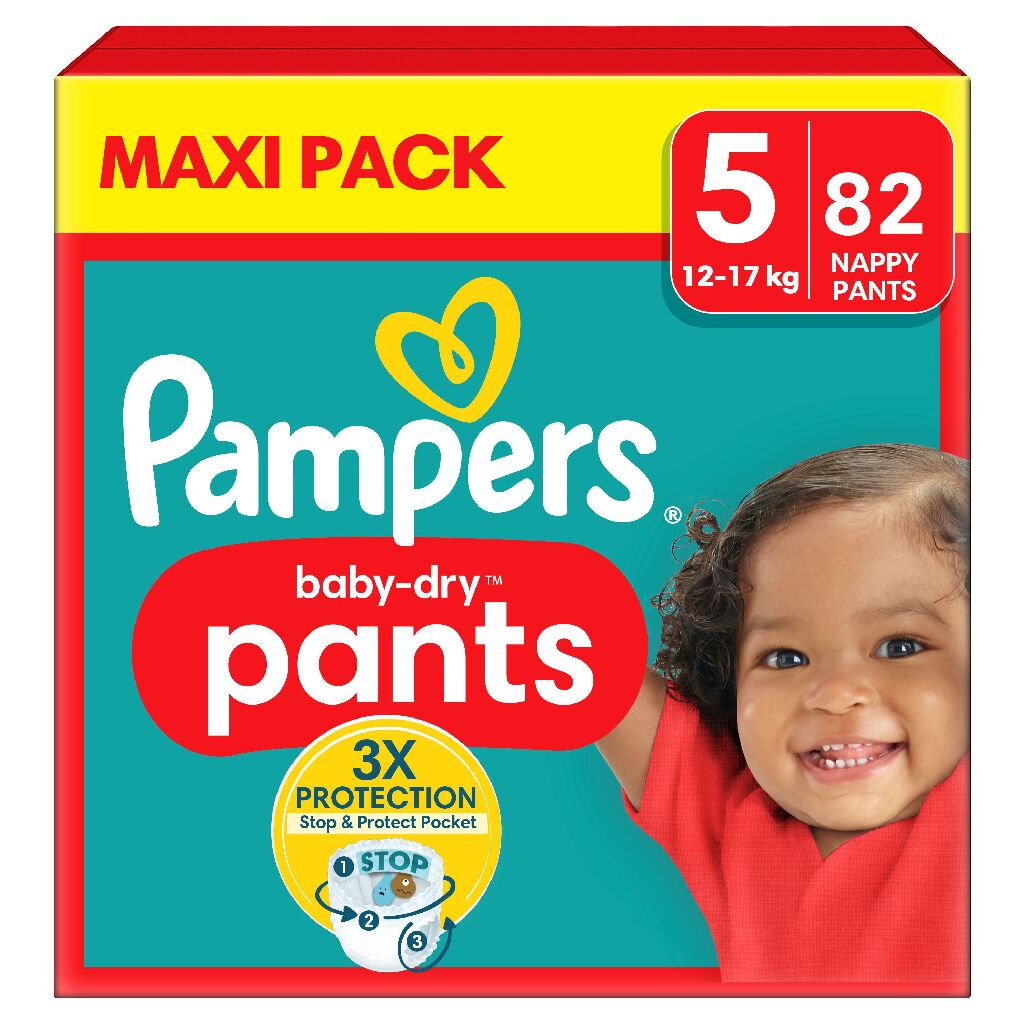 Pampers Baby Dry Bleier Str 5 12-17 kg 82-Pack