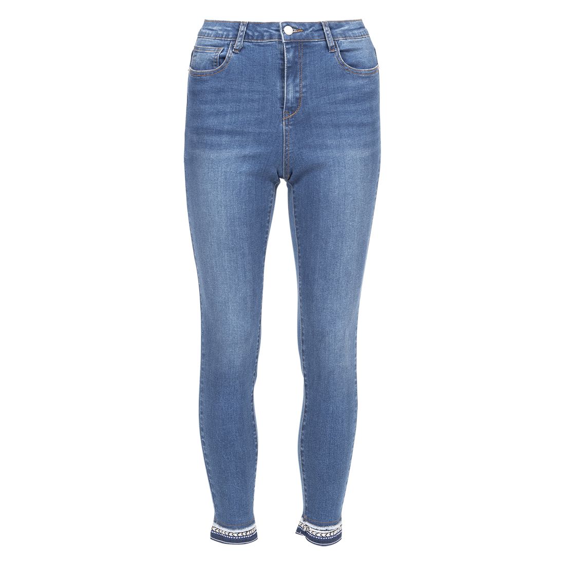 Camilla jeans med strassbånd
