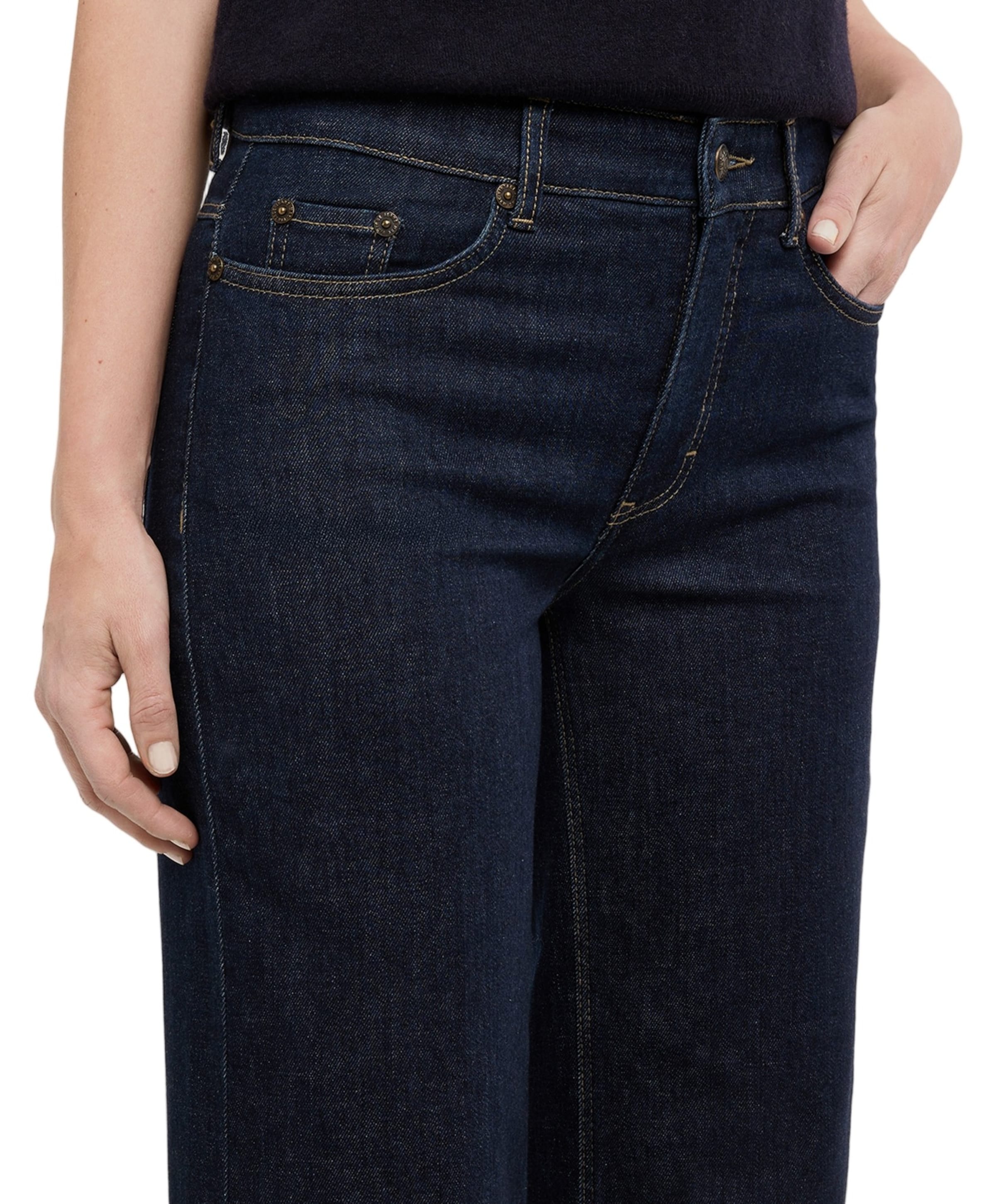 MAC WIDE dames jeans blauw