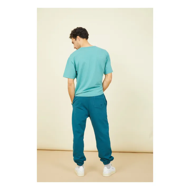 SMALLABLE BASICS Jogging Slim Homme Coton Bio | Vert canard