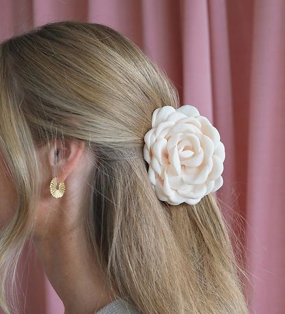 By St?r H?rklemme - 8 cm - Daisy - Lille - R?hvid