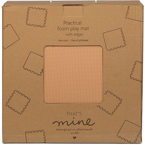That's mine foam speelmat 100x100 cm - clay