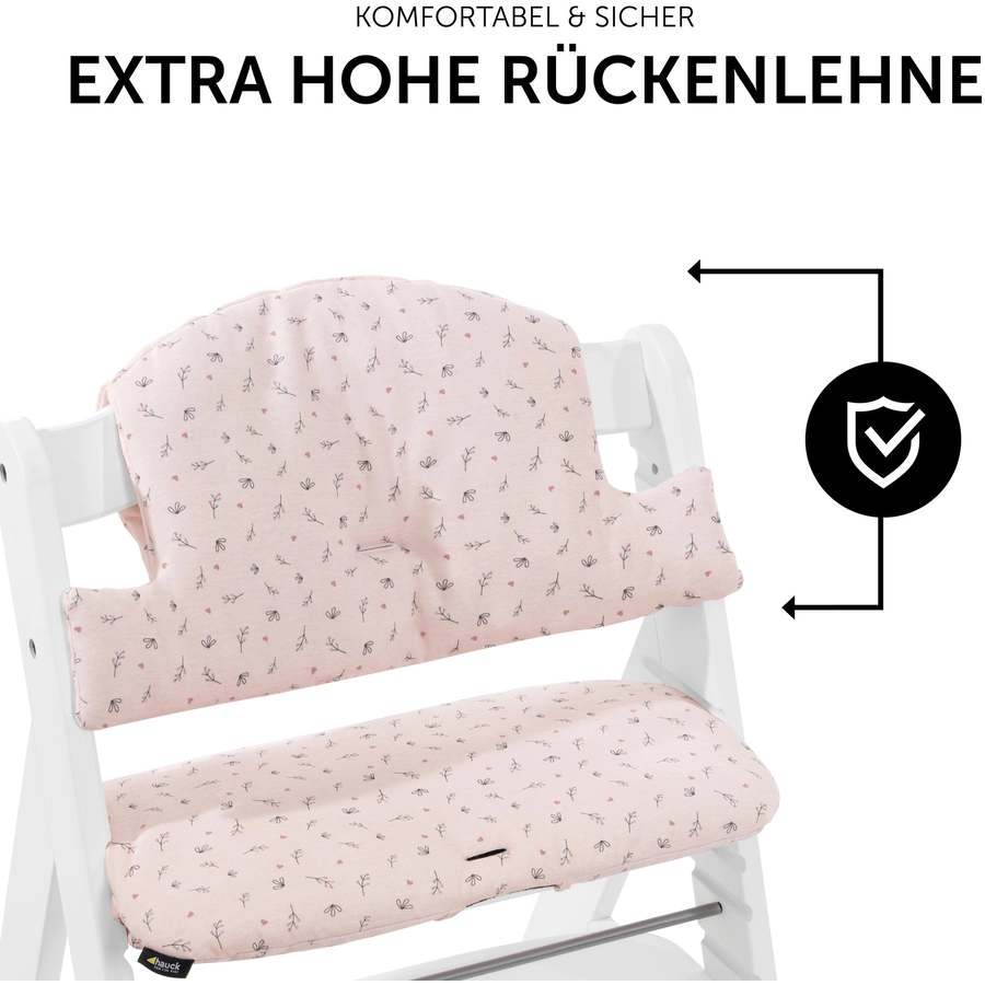 hauck Hochstuhlauflage Select Jersey Flowers Rose