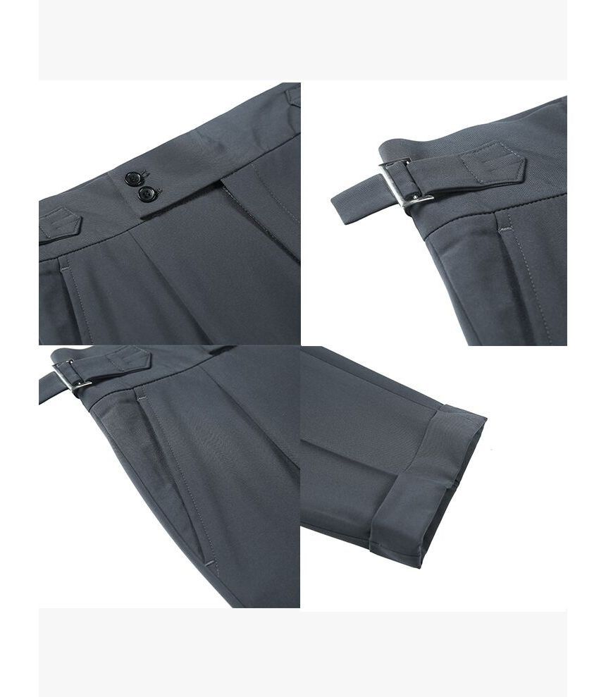 GRAYCIOUS - Hoge taille, effen, taps toelopende pantalon