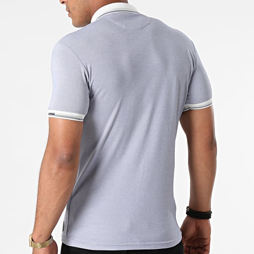 Polo Manches Courtes Rosa Bleu Chiné