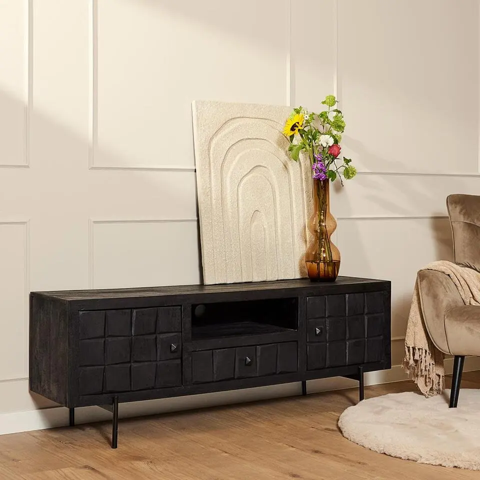 StarFurn - Tv meubel Brandy - 150 cm - zwart