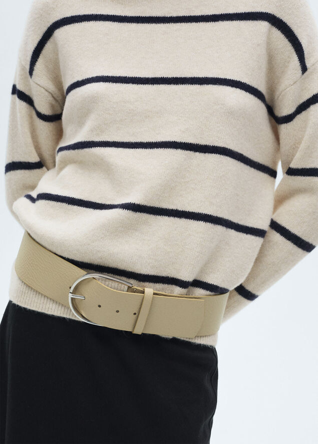 MANGO SWEATER. -- MARINA Lt pastel brown