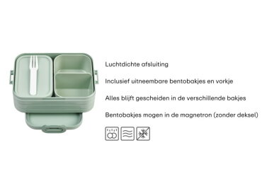 Bento lunchbox Take a Break midi - Nordic sage