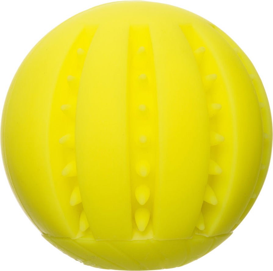 Intratuin hondenspeeltje bal geel D 6,5 cm