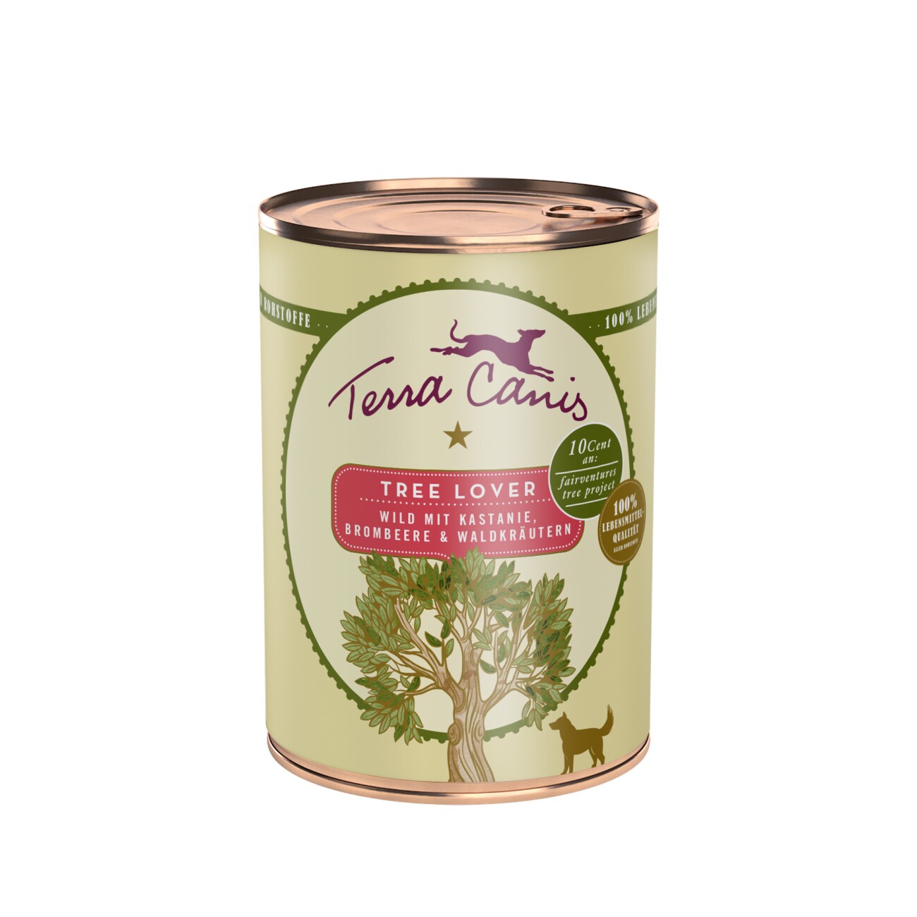 Terra Canis Tree Lover Wild mit Kastanie, Brombeere & Waldkräutern 6x400g