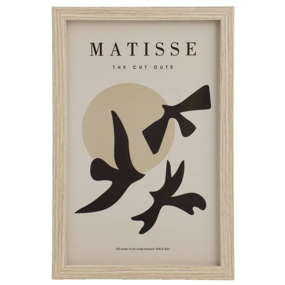Poster Matisse Bird - MDF/glas - 30x20 cm